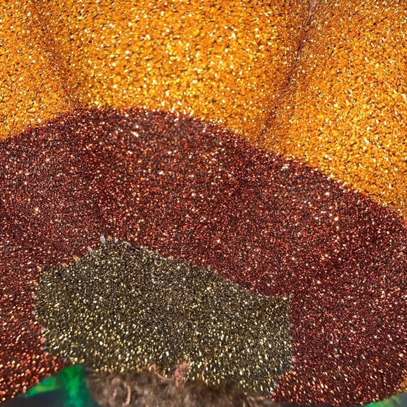 5" Thanksgiving Pilgrim PeePab pals turkey plush bonnet apron sparkly glittery - Picture 7 of 10